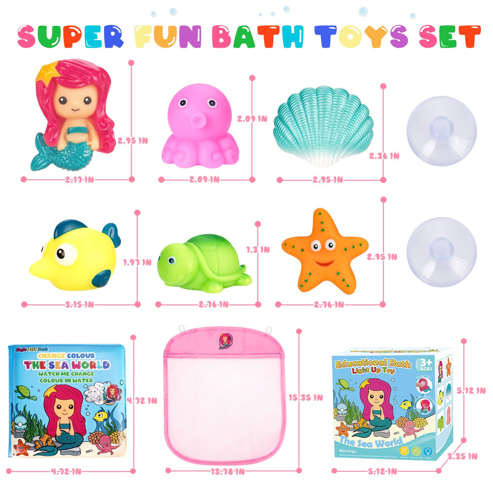 TSDATOWR gift-ready bath toy set ideal for toddlers and girls.