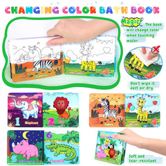 TSDATOWR color-changing bath book activates with water for sensory delight