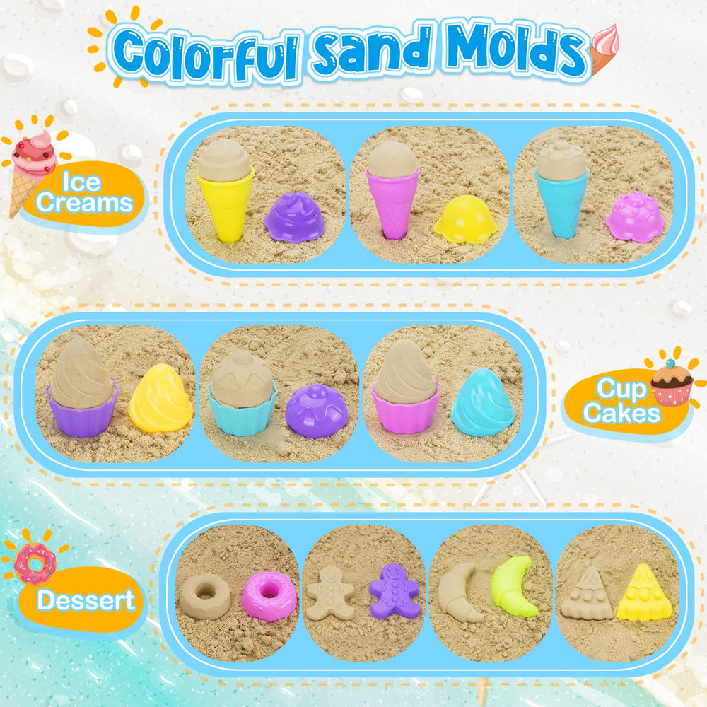 TSDATOWR dessert molds kit enables kids to create pretend sweet treats.
