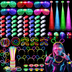 TSDATOWR glow glasses on party goers adding visibility and fun