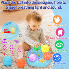 Tsomtto adjustable volume and brightness protect baby’s eyes and hearing.