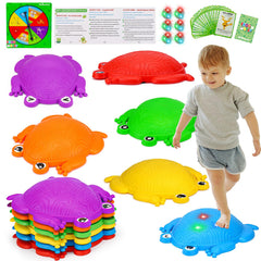 Tsomtto rainbow frog stepping stones for active balance play outdoors