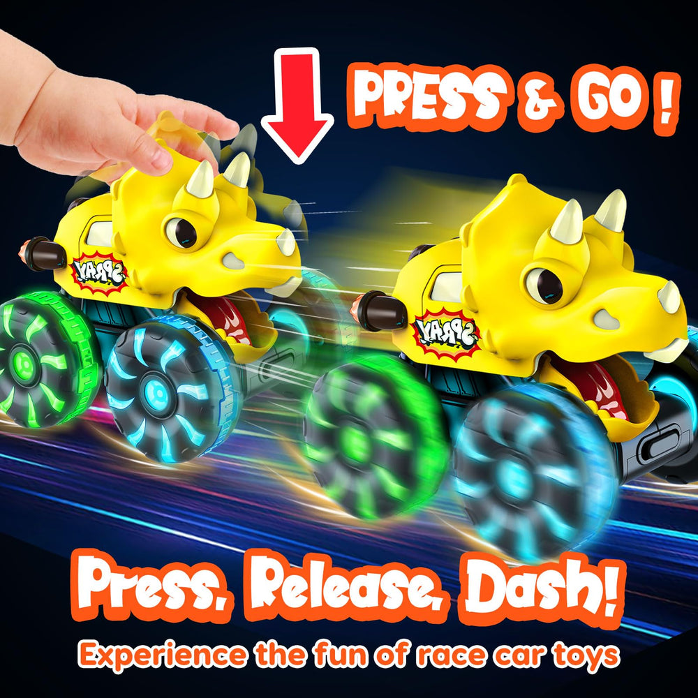 Tsomtto Monster Truck Dinosaur Velociraptor encourages imaginative racing and exploration