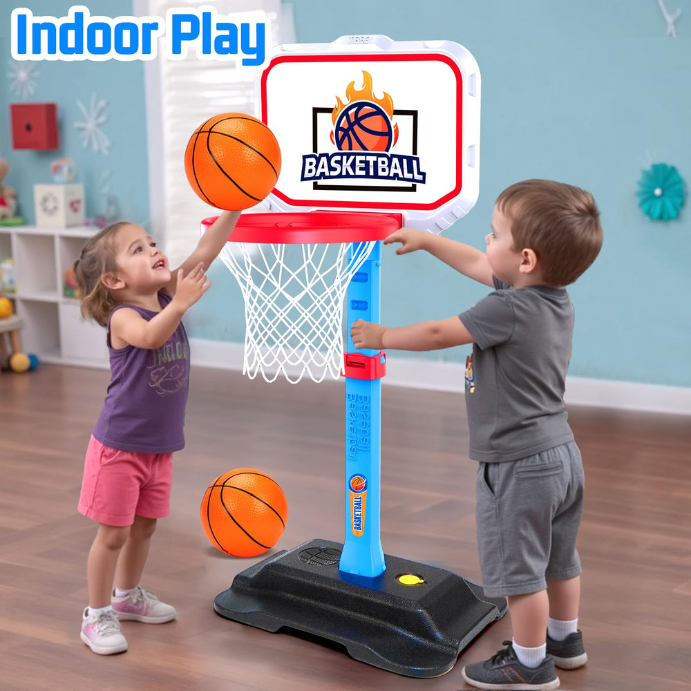 Tsomtto toddler basketball hoop stable base supports indoor and outdoor fun