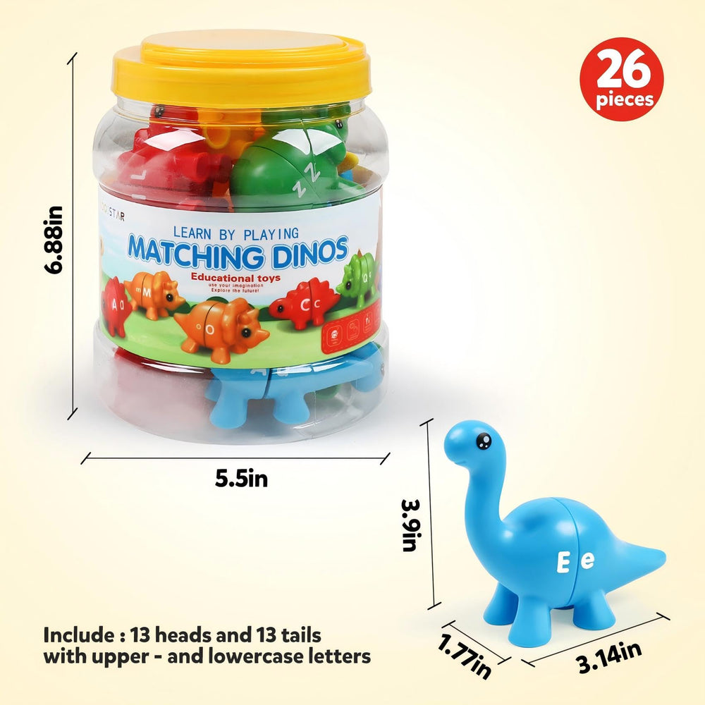TSYAN alphabet dinosaur with 26 letters fosters early literacy play.
