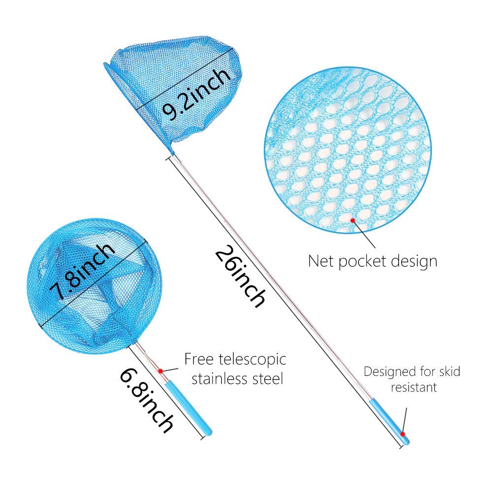 TSYAN kids butterfly net bundle with bright colors for easy outdoor use.