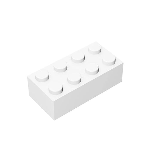 TTEHGB TOY classic brick block 2x4 in white for sturdy, versatile builds.