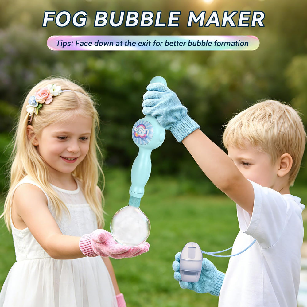 TTKADIY Elastic Bubble Fog Wand water mist bubbles offer dreamy outdoor fun.