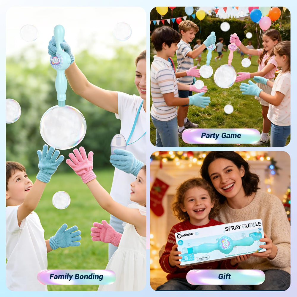 TTKADIY music and lights enhance sensory engagement during bubble play.