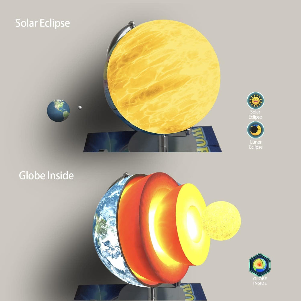 TTKTK Globe with quizzes and puzzles for curious minds