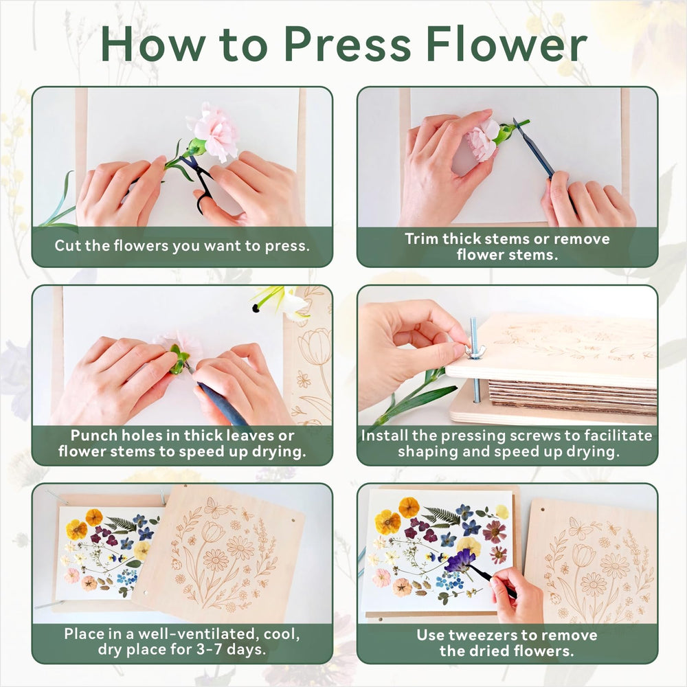 TTUGTTUG Blotting paper sheets absorb moisture for crisper pressed pieces.