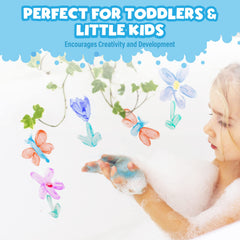 Tub Works bath paint soap in teal enables little artists to create ocean-inspired tub art
