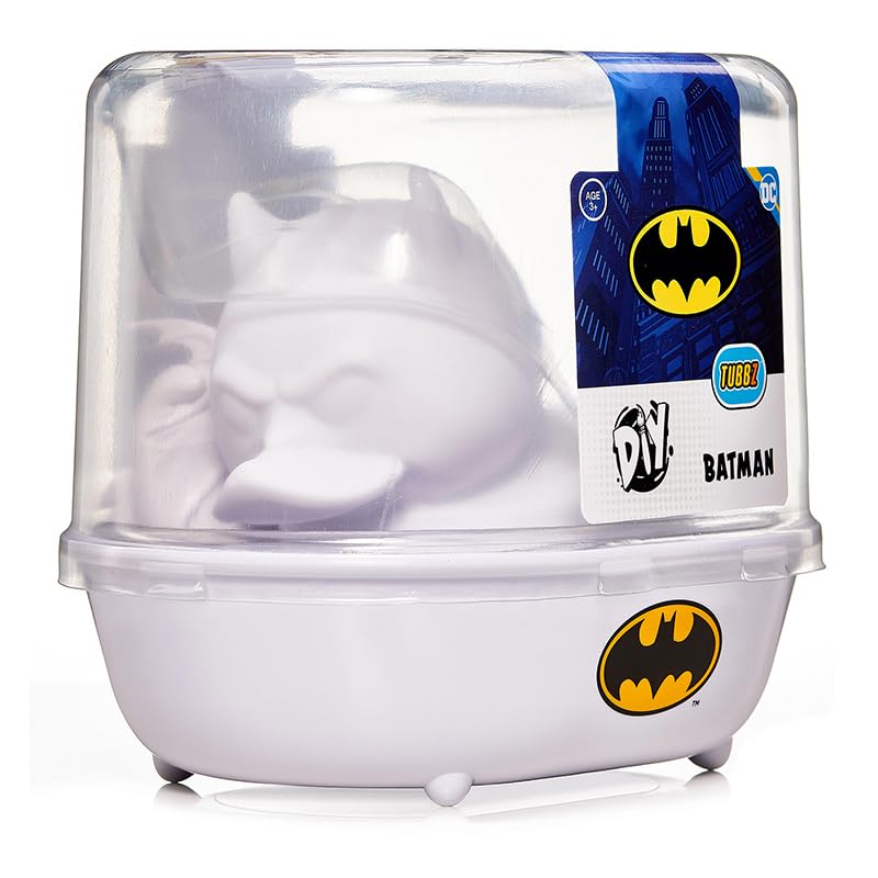 TUBBZ Batman DIY blank figure ready for water-based paints and personal design.
