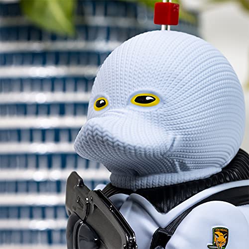 TUBBZ Genome Soldier duck side view showing costume details
