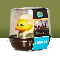 TUBBZ Mini Legolas duck packaging bath tub adds cute gift-ready packaging.