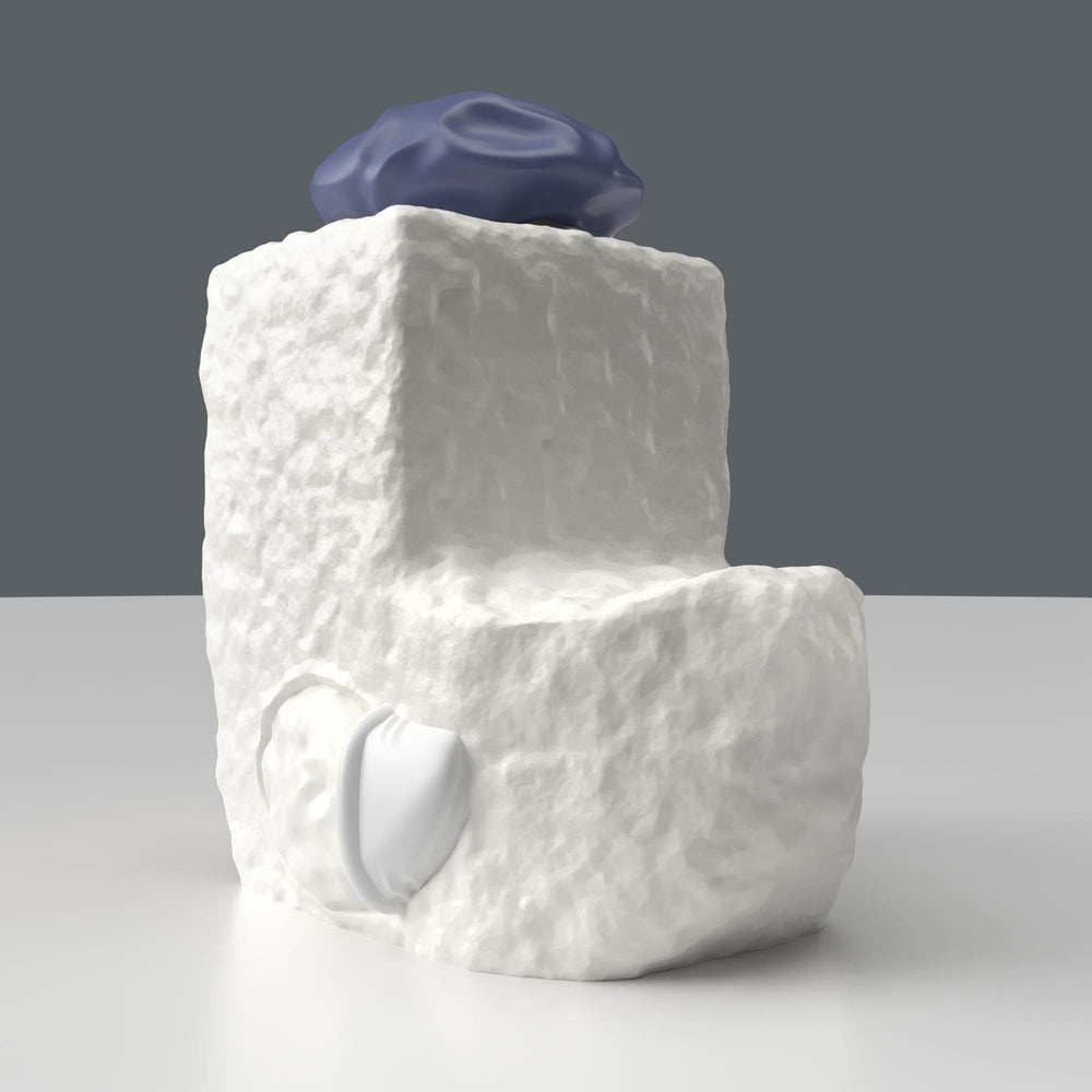 TUBBZ Mini Tofu Duck on a shelf or car dash, small-space friendly decor.