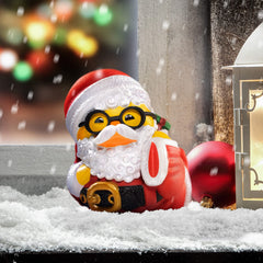 TUBBZ Santa duck stands about 9 cm tall for compact displays.