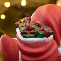 TUBBZ Santa duck with presents pose emphasizes collectible appeal.