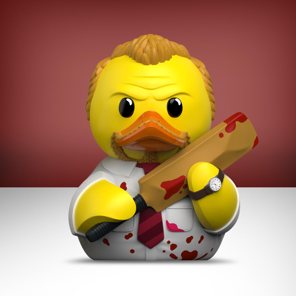 Official Shaun the Dead merchandise duck by TUBBZ in tub case for display