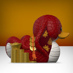 TUBBZ snake duck on desk or dashboard for playful desk decor.
