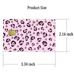 TUCEWP easy peel-and-stick application for leopard card skins.