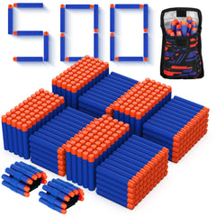 Tudaymol Nerf Bullets 500 pack front view compatible with Nerf Elite for action packed games.