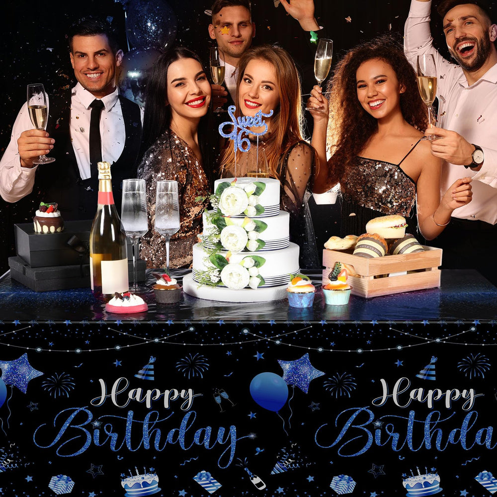 Tudomro waterproof plastic cover protects surfaces during busy birthday parties.