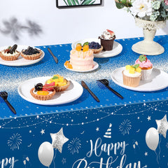 Tudomro 3-pcs set showcased on a long party table protects surfaces.