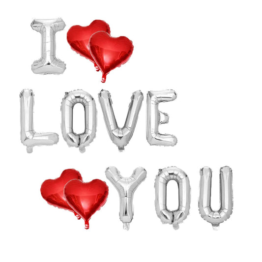 TUEPULL I Love You foil letters create a customizable romantic banner.