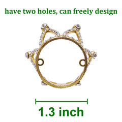 TUETOE crystal rhinestone tiara sparkles for cake toppers and props