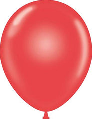 Tuf Tex 11-inch red decorator balloons for dramatic party decor and easy helium arrangements.