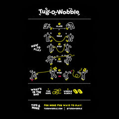 TUG O' WOBBLE carrying bag keeps gear portable and ready.