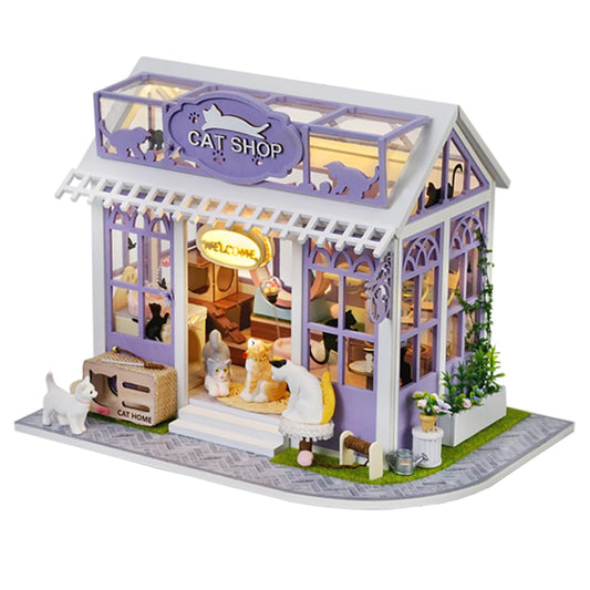 TuKIIE DIY Miniature House Kit assembly view for a hands-on creative project
