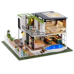 TuKIIE West Creek House dollhouse kit shown for ongoing build and play