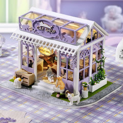 TuKIIE wooden dollhouse kit ideal gift for teens and adults
