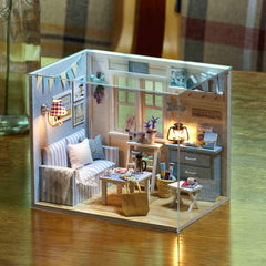 TuKIIE Beach Cottage interior view highlights tiny furniture details for storytelling