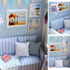 TuKIIE LED light feature lets the dollhouse glow softly for cozy storytelling