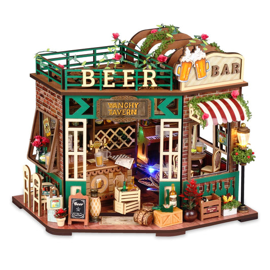 TuKIIE beer bar counter in the miniature kit for lifelike display