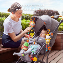 TUMAMA KIDS elephant handbell rattle plush toy for gentle sound exploration