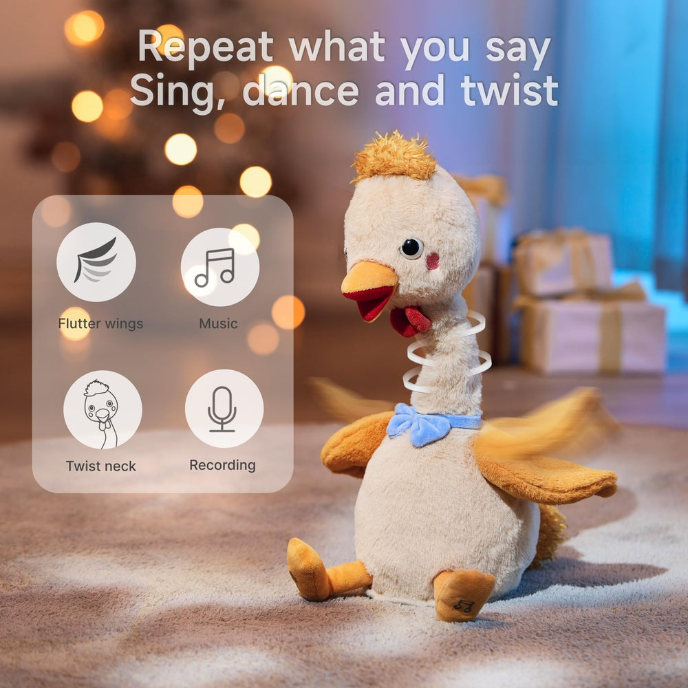 TUMAMA Kids dancing chicken toy wing-flap action encourages imaginative play