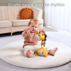 TUMAMA Kids giraffe toy repeats what you say with a playful voice.