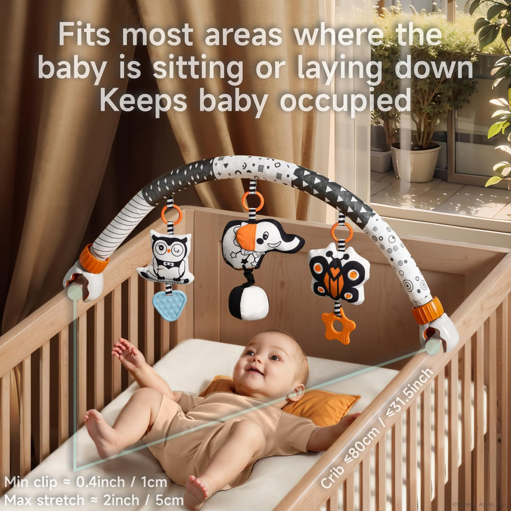 TUMAMA KIDS owls rattle with teether supports early sensorimotor exploration.