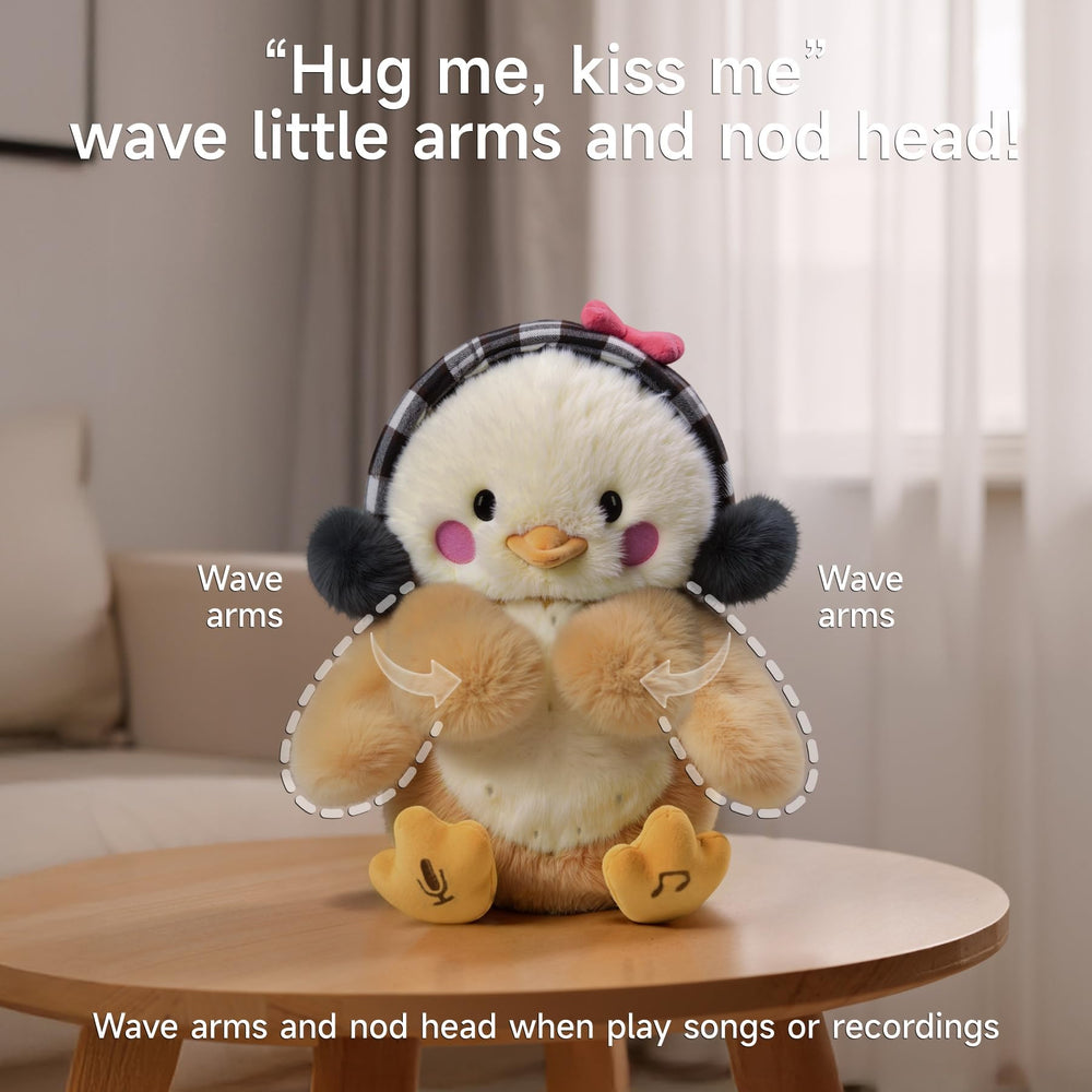 Tumama Kids singing plush chick ready to entertain with cheerful tunes.