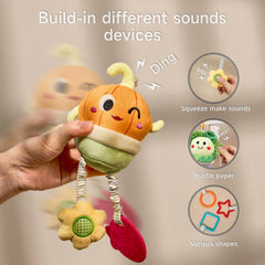 TUMAMA Kids beetroot toy with crinkle sounds for engagement