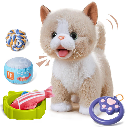 TUMAMA KIDS Walking Talking Cat set in action showcases lifelike motion for imaginative play.