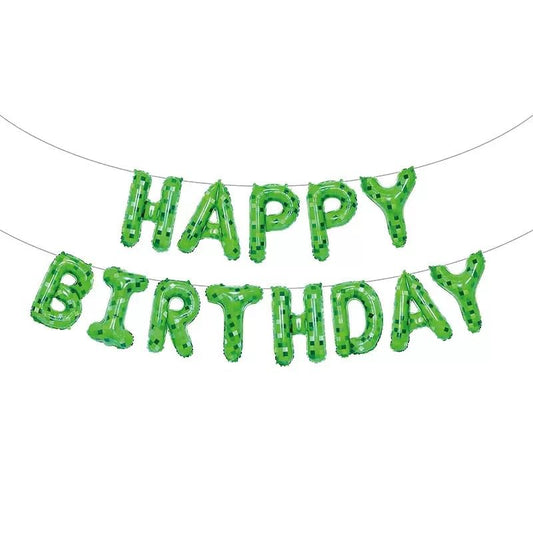 TUMEYET Happy Birthday foil letters banner for vibrant party decor
