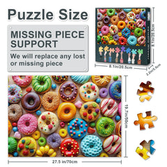 Tumovo Colorful Dessert Art 1000-piece puzzle, vivid colors enhance focus and calm.