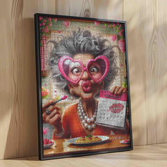 Tumovo Valentines Day puzzle art creates cozy living room decor.