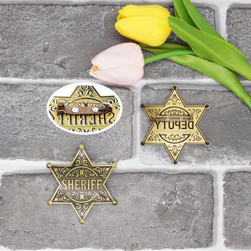 TungminJ deputy badge back features durable pin