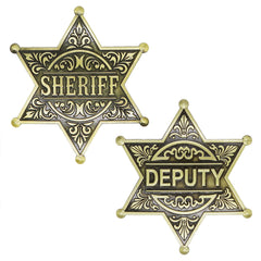 TungminJ sheriff badge front view for authentic western costume